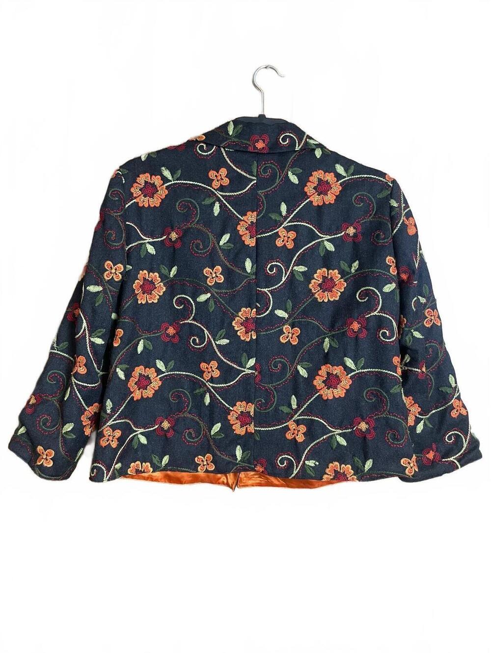 Moschino wool embroidered floral jacket 12 - Picture 2 of 12